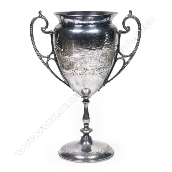 Kohn & Co. (Wellington) New Zealand silver Otago Regatta trophy cup,
